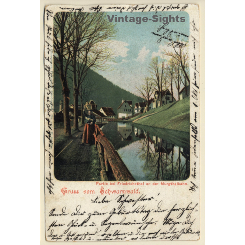 Black Forest: Friedrichsthal an der Murg (Vintage PC 1903)