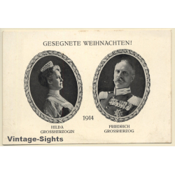 Grossherzog Friedrich II Von Baden & Grossherzogin Hilda (Vintage PC 1914)