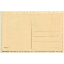 Little Girl On Telephone*1 (Vintage MONOROSS Artist PC ~1920s/1930s)