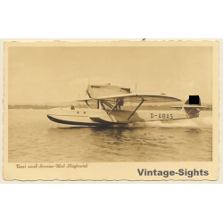 Dornier Wasserflugzeug Wal-Flugboot (Vintage RPPC 1930s/1940s)
