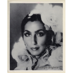 Portrait Of Young Cher With Flowers In Hair (Vintage Photo Print ~1970s)