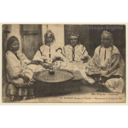 Morocco: Mauresques à l'heure du Thé / Ethnic (Vintage PC 1929)