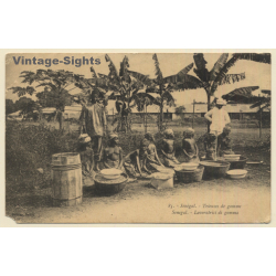 Senegal: Trieuses de gomme / Gum Sorters (Vintage PC 1918)