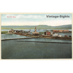 Egypt: Vue De Suez / Lighthouse - Canal (Vintage PC ~1910s/1920s)