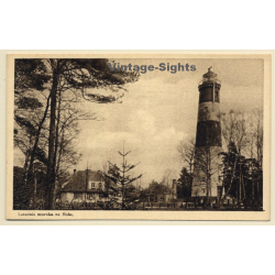 Hel / Poland: Latarnia Morska Na Helu / Lighthouse (Vintage PC ~1920s/1930s)