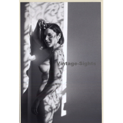 Erotic Study: Brunette Nude Getting Touched By Sunbeams*1(Digital Photo Print 2000s)
