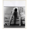 Erotic Study by T.Liori: Rear View Of Leggy Nude Bending Forward / Lesbian INT (Vintage Photo KORENJAK 1970s/1980s)