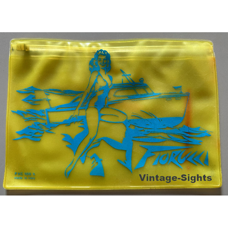 Rare Vintage Fiorucci Beach Vanity Bag - Pin-Up (Italy ~1980s) Rare Vintage Fiorucci Beach Vanity Bag - Pin-Up (Italy ~1980s)