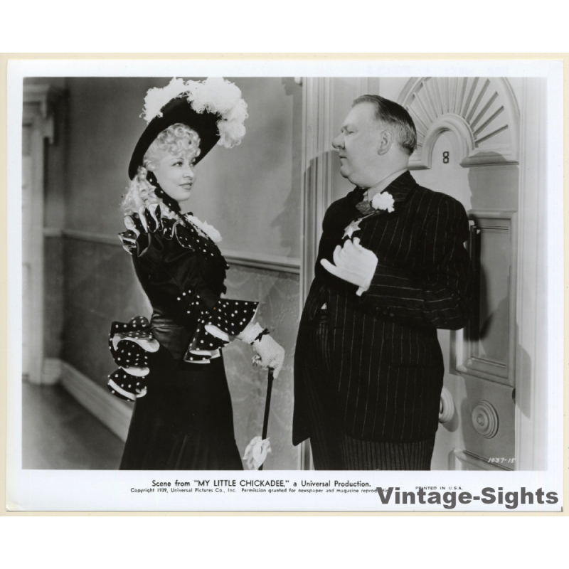 Mae West & W.C. Fields: My Little Chickadee (Vintage Movie Still Photo ~1970s)