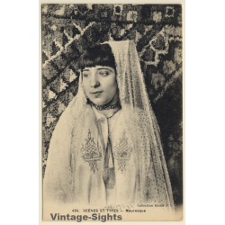 Maghreb: Mauresque / Young Moorish Female - Ethnic (Vintage Postcard ~1910s/1920s)
