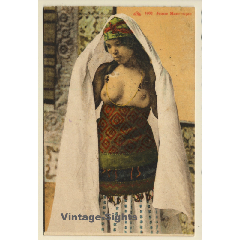Maghreb: Jeune Mauresque / Boobs - Risqué - Ethnic (Vintage PC ~1910s/1920s)