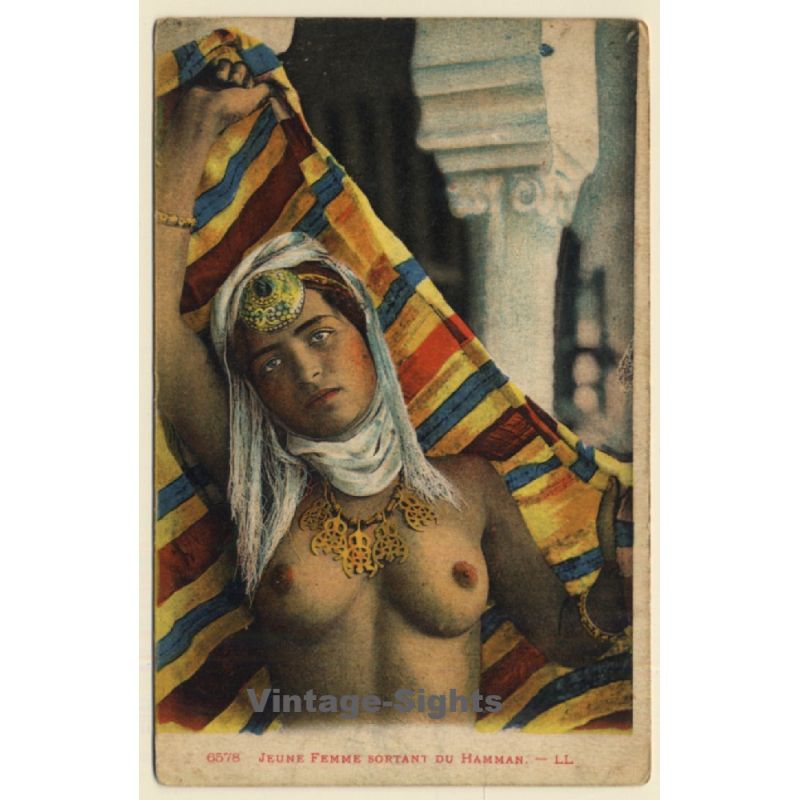 Maghreb: Jeune Femme Sortant Du Hammam / Risqué - Ethnic (Vintage PC ~1910s/1920s)