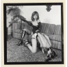 Latex Mistress & Topless Maid *5 / Face Mask - BDSM Restraint (Vintage Contact Sheet Photo 1970s)