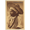 Algeria: Négro de Touggourt /  Ethnic - Traditional Garb - Hat  (Vintage PC ~1920s/1930s)