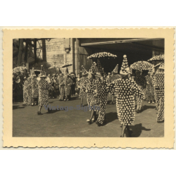 Belgium: Fully Costumed Carnival Guild At Parade (Vintage Photo ~1940s/1950s)