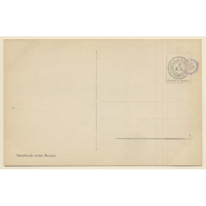 Prof. Ferd.Lepcke - Berlin: Hero / Nude Sculpture (Vintage RPPC 1910s/1920s)