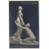 Harro Magnusson - Berlin: Lebensdurst II / Nude Couple Sculpture (Vintage RPPC 1910s/1920s)