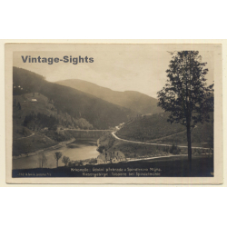 Czechia: Riesengebirge: Talsperre Bei Spindelmühle (Vintage RPPC 1924)