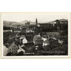 Krumau an der Moldau / Czechia: Partial View (Vintage RPPC)