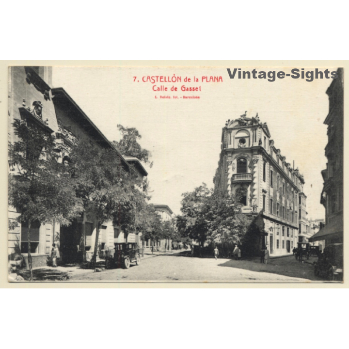 Castellón de la Plana / Spain: Calle de Gasset (Vintage PC 1932)
