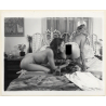 Erotic Study by T.Liori: 2 Kneeling Nudes On Bed / Lesbian INT (Vintage Photo KORENJAK 1970s/1980s)