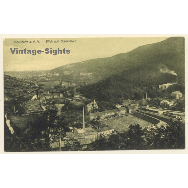 Neustadt a.d. Haardt / Germany: Blick Auf Schönthal (Vintage PC 1908)