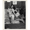Erotic Study by T.Liori: 2 Busty Nude Girlfriends In Close Encounter / Lesbian INT (Vintage Photo KORENJAK 1970s/1980s)