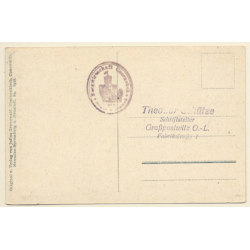 Cunewalde / Germany: Straße Weigsdorf-Wurbis - Czorneboh (Vintage PC 1918)