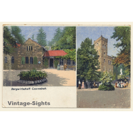 Cunewalde i.d. Lausitz / Germany: Bergwirtschaft Czorneboh (Vintage PC 1920)