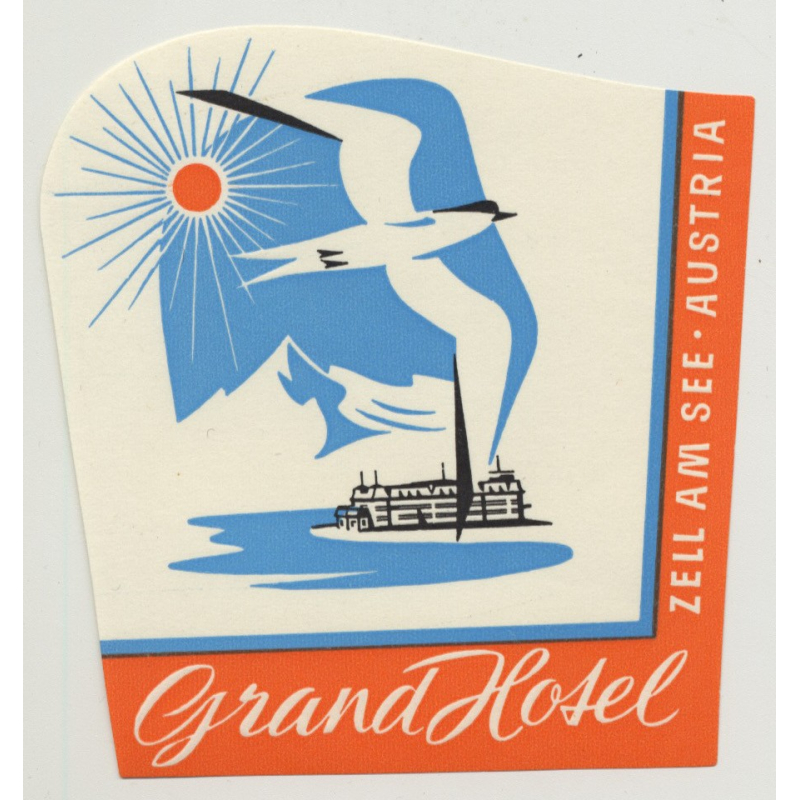 Grand Hotel - Zell Am See / Austria (Vintage Luggae Label)