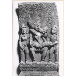 Kronhausen Erotic Collection: Wooden Indian Sculpture 18th Century (Vintage Press Photo KORENJAK 1970s/1980s)
