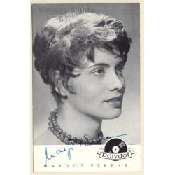 Margot Eskens Autogrammkarte / Autograph (Vintage Signed PC ~1960s)