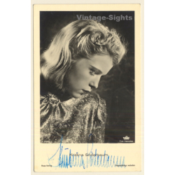 Kristina Söderbaum Autogrammkarte / Autograph*2 (Vintage Signed RPPC ~1930s)