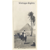 Egypt: The Pyramid Of Cheops (Vintage RPPC ~1910s/1920s)