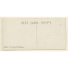 Egypt: En Route For The Fields / Camel Caravan (Vintage RPPC ~1910s/1920s)
