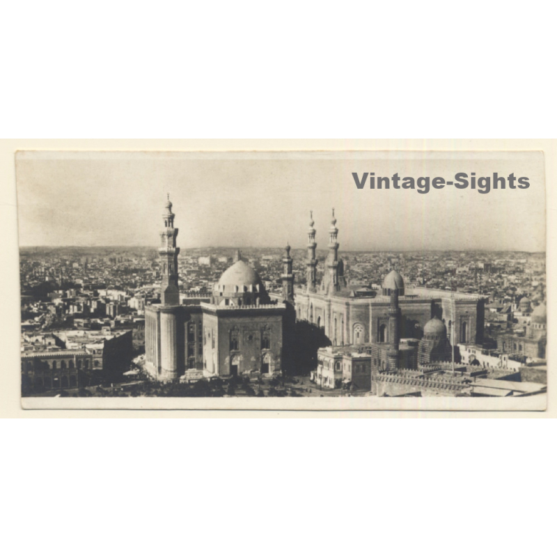 Cairo / Egypt: Mosques Of Sultan Hassan And El-Rifai (Vintage RPPC ~1910s/1920s)