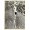 Erotic Study: Slim Shorthaired Nude In Forest (Vintage Photo GDR ~1970s/1980s)