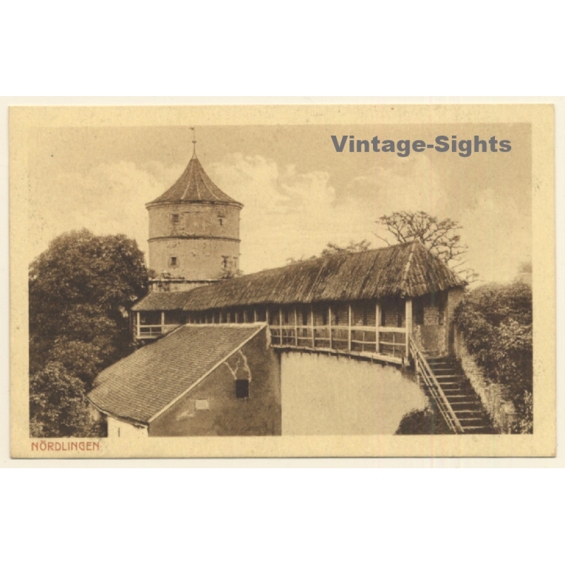 Nördlingen / Germany: Sankt Salvator Kirche (Vintage PC)