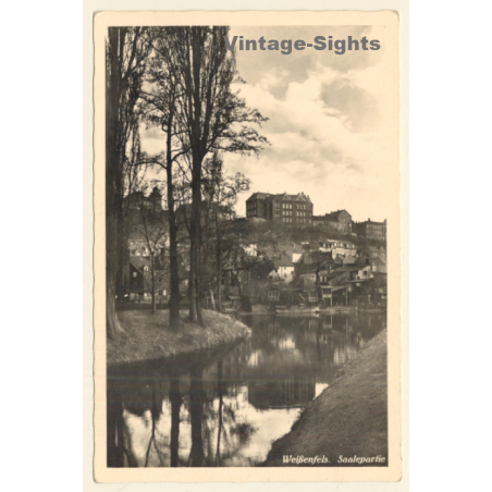 Weißenfels a.d. Saale: Saalepartie (Vintage RPPC 1936)