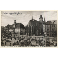 Weißenfels a.d. Saale: Rathaus und Marienkirche (Vintage RPPC)