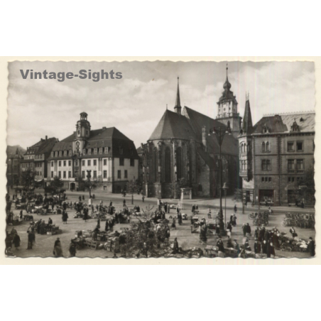 Weißenfels a.d. Saale: Rathaus und Marienkirche (Vintage RPPC)