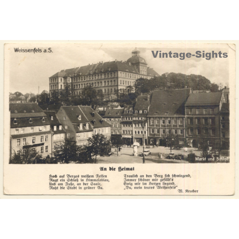 Weißenfels a.d. Saale: Markt Und Schloß (Vintage RPPC)
