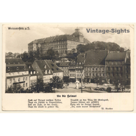 Weißenfels a.d. Saale: Markt Und Schloß (Vintage RPPC)