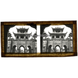 Vietnam: Phat Diem Cathedral / Mission (Vintage Stereo Glass Plate ~1920s/1930s)