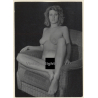 Erotic Study: Natural Blonde Nude In Lounge Chair*2 (Vintage Photo GDR ~1970s/1980s)