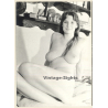 Erotic Study: Natural Brunette Nude On Bed (Vintage Photo GDR ~1970s/1980s)