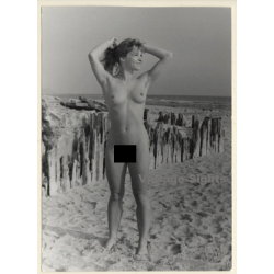 Erotic Study: Natural Slim Nude On Baltic Sea Beach (Vintage Photo GDR ~1970s/1980s)