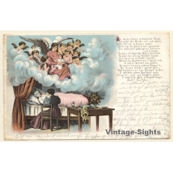 Ill Kid, Mother & Angels / Poem (Vintage PC 1899)