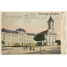 Békés-Csabáról - Békéscasba / Hungary: Rudolf Gymnázium És Templon (Vintage PC 1904)