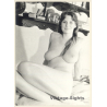 Erotic Study: Busty Pretty Nude Sitting On Bed / Smile (Vintage Photo GDR ~1970s/1980s)
